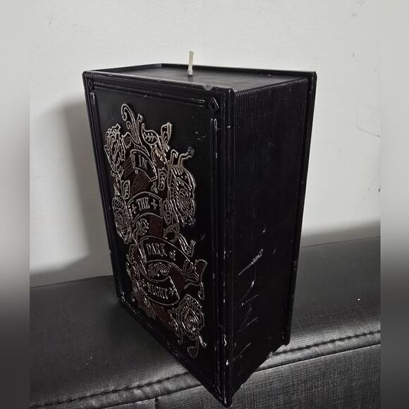 New Witchy Spooky Threshold 6" Book of Spells Black Candle - Picture 3 of 11